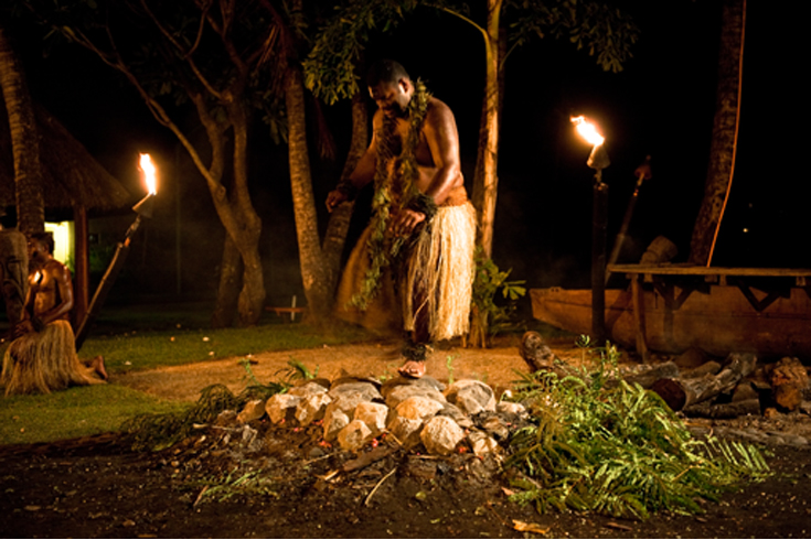 Called vilavilairevo, or “jumping into the oven,” Fijian fire-walking was said to have originated on the island of Beqa as a ritual of strength and discipline. You can see native Fijians perform fire-walking ceremonies at regular intervals in Fiji resorts, arts villages, and temples. (Photo Credits: © Maurie Hill) 